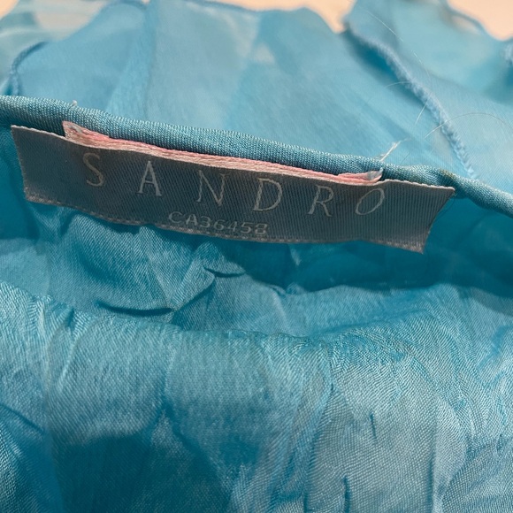 Beautiful turquoise wrap blouse from Sandro - Picture 5 of 6